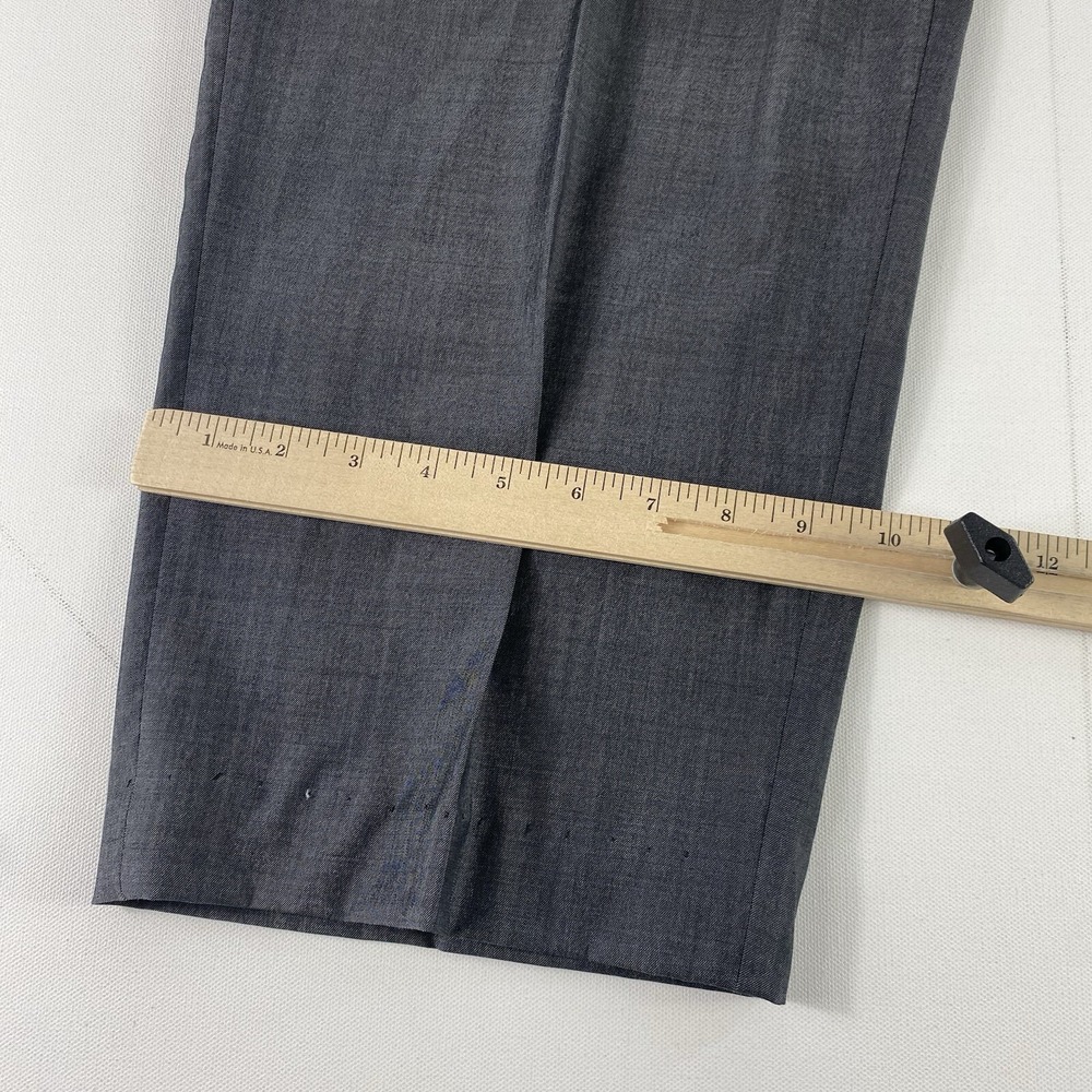 Ermenegildo Zegna Dress Pants 48x30 Mila Dark Grey Wool Silk 5-Pocket 7-68R - Picture 9 of 11